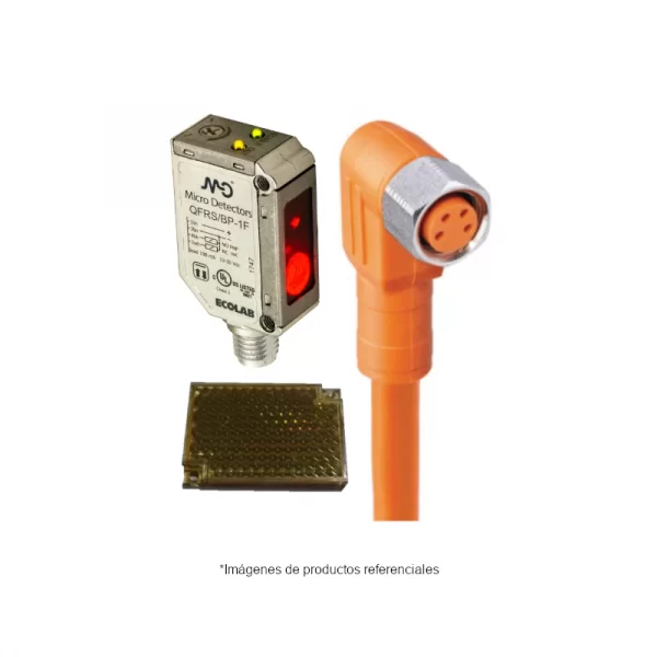 QFRN-BP-1F Sensor + PRKMWV 4-07/5M CABLE ACODADO + ESPEJO Diservaulec Distribución