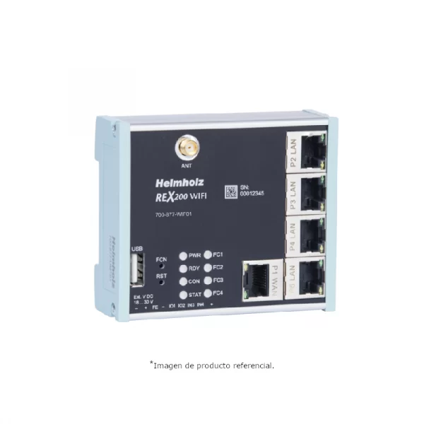 700-877-WIF02 REX 200 WIFI 4lan/1wan/1WIFI - Helmholz - Diservaulec Distribuidor