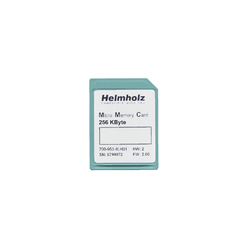 700-953-8LH31 Micro tarjeta de memoria 256kByte de Helmholz - Diservaulec Distribución