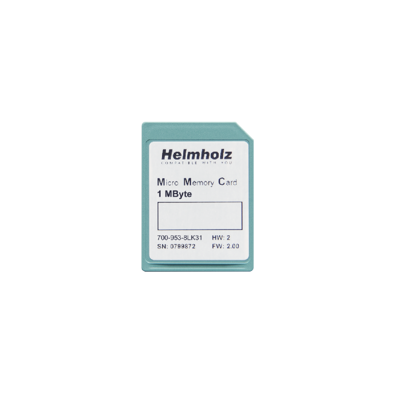 700-953-8LK31 Micro tarjeta de memoria 1 Mbyte de Helmholz - Diservaulec Distribución