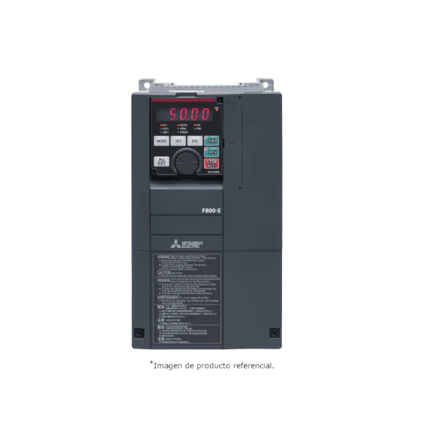 FR-F840-00126-E2-60-Mitsubishi -Diservaulec-Distribucion - Variador de frecuencia para motor con Inominal 12,6A; Entrada : 3 x 380 - 480 V, 50/60 Hz, Salida : 3 x 400 V, 0,5 - 400 Hz; 5,5kW; con puerto Ethernet