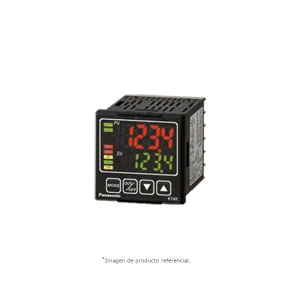 Control de Tª serie KT4R (48x48x58,8 mm), 100 a 240 VCA, Multientrada (Termopar, PT100, corriente, Tensión), salida a relé, 1 salida de alarma