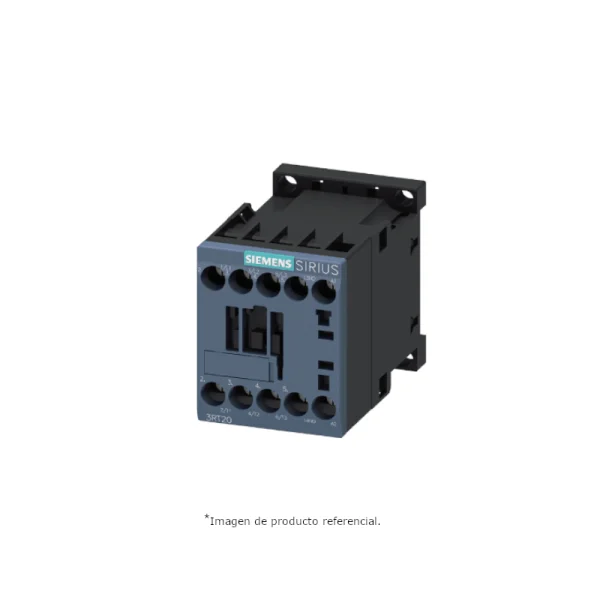 Siemens 3RT20161BB41 Contactor, 3 Pole, 400 VAC, 9 A, 24 Vdc Control, 3 NO, 3RT Series